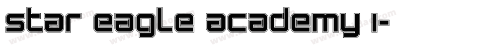 Star Eagle Academy I字体转换